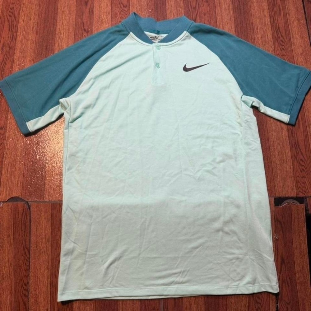 Nike Dri-Fit Zonal Cooling Henley Sportswear Golf Polo Shirt Medium
